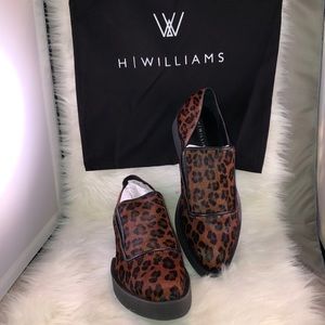 H Williams Roebling Calfhair Leather Oxford 36